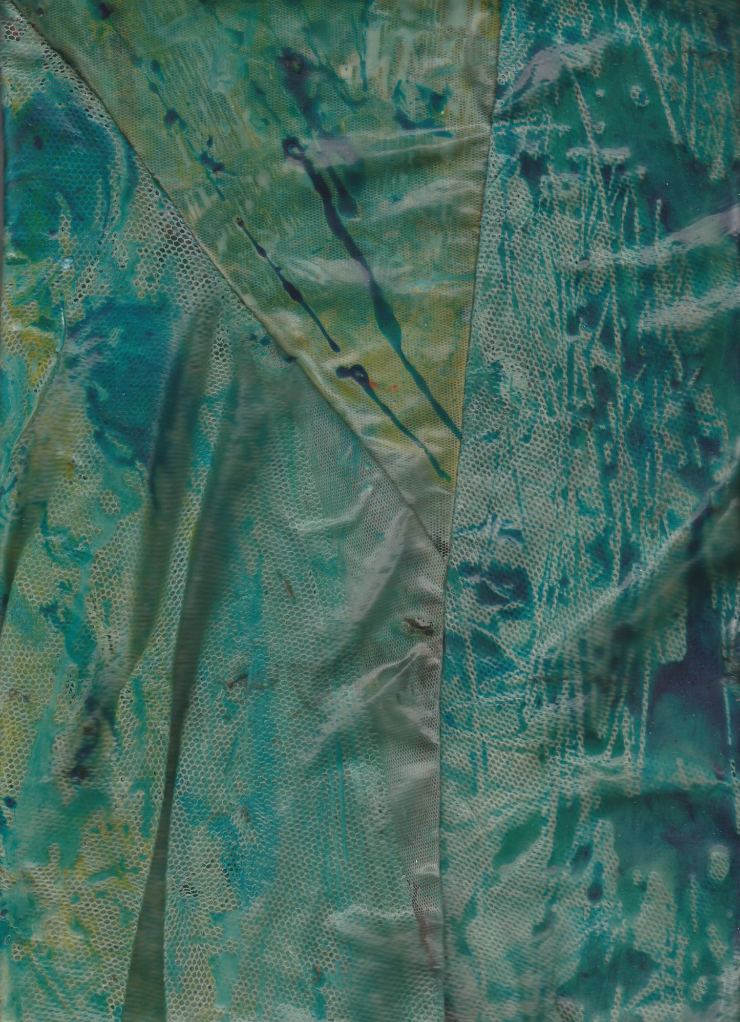 s0s Slip liquid dress in Aqua